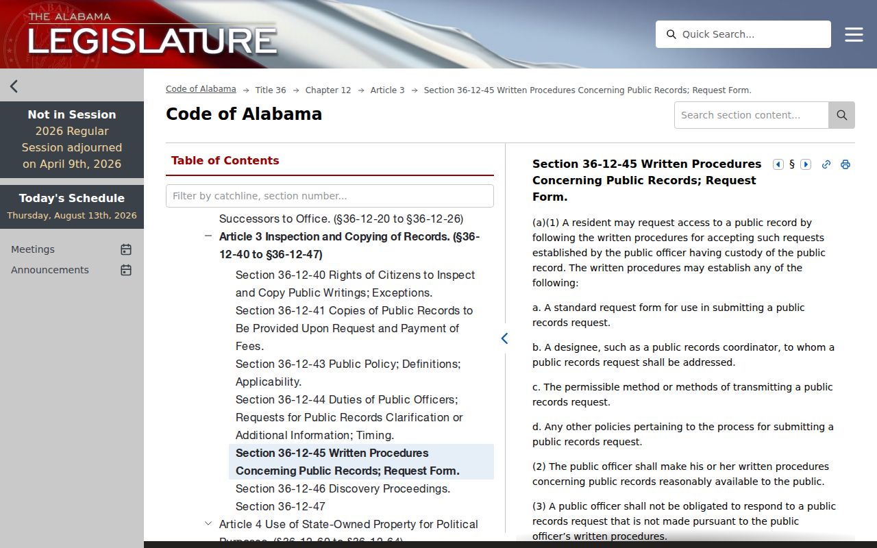 Clarke County court records and the official Alabama public-record code