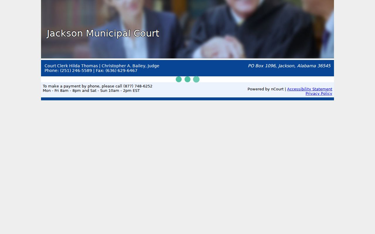 Clarke County traffic court records and Jackson nCourt payment channel