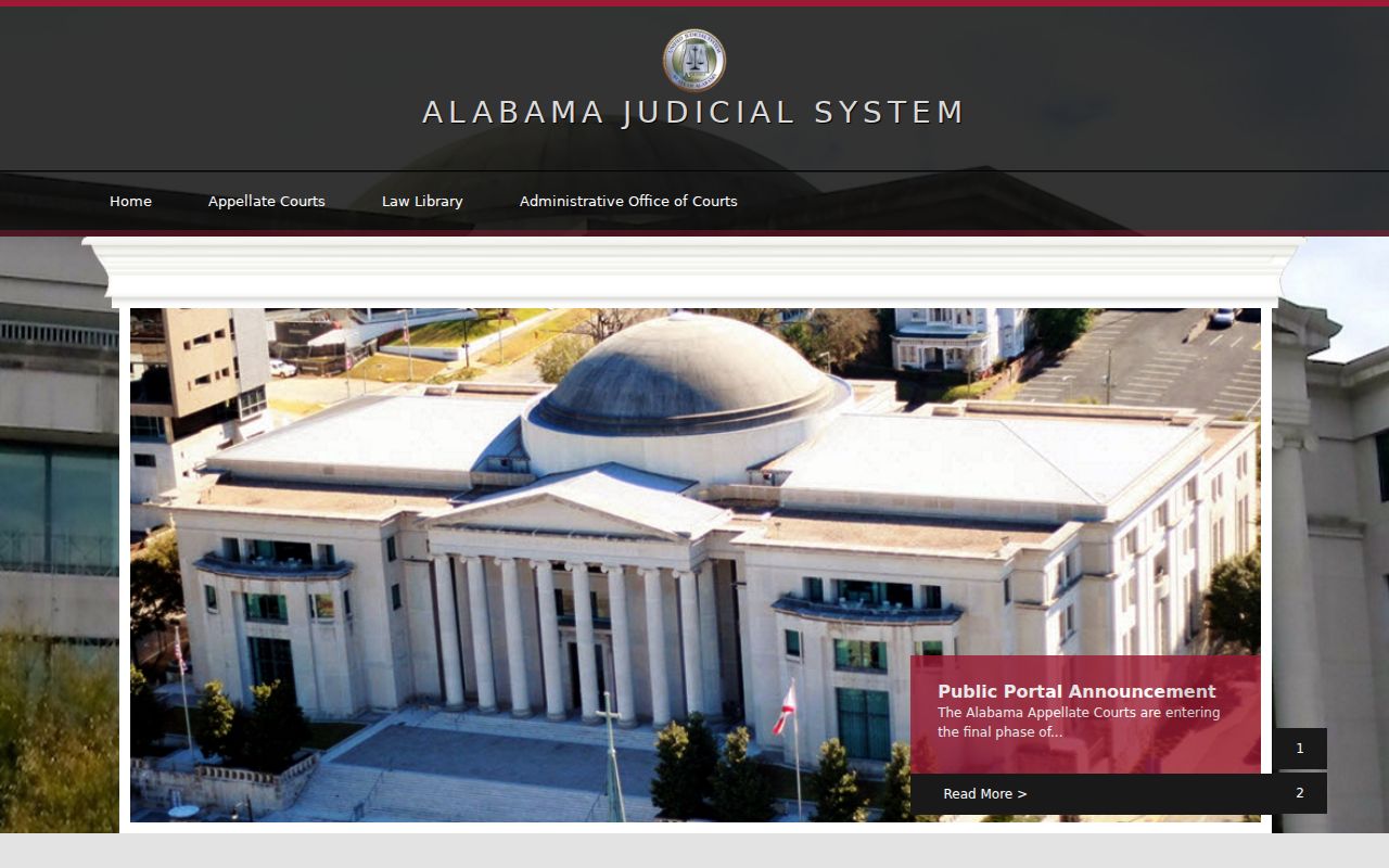 Alabama Judicial System resources for Clarke County court docket appeals
