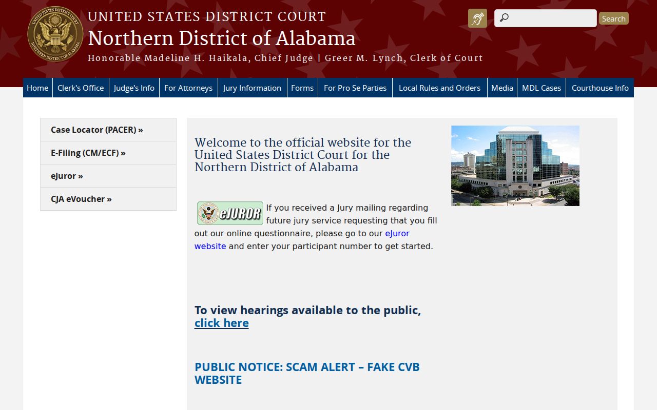 Northern District comparison for Clarke County federal court docket routing